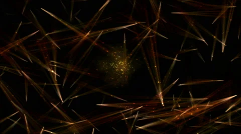 Abstract Rotating Light Rays Animation - Loop Orange Stock Footage 55632613