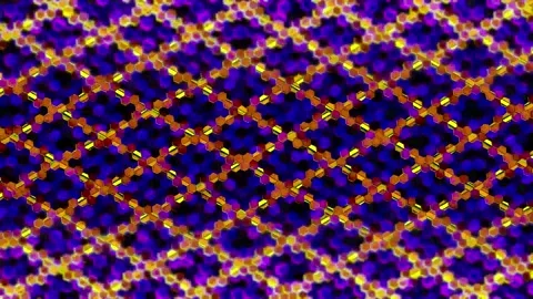 Abstract Rotating Multicolored Hexagons Background 03. 4K Video stock 295751894