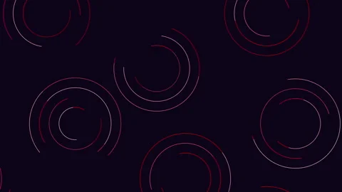 Abstract rotating neon circles on dark background, seamless motion graphic loop 스톡 동영상 332107221