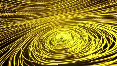Abstract rotating particle surface field, multi-layered particle circles, par Stock Footage 318227333