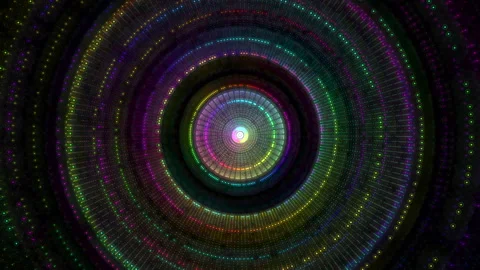 Abstract rotating patterns in a variety of colors ignite creativity and Stock Footage 276585886