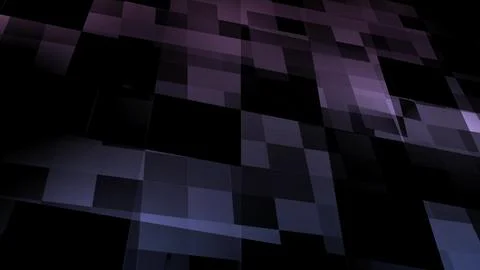 Abstract rotating pixel shape minimal background Stock Illustration