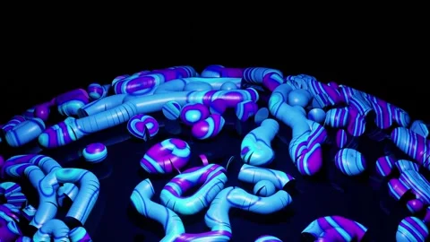 Abstract Rotating Planet Loop Stock Footage 221518209