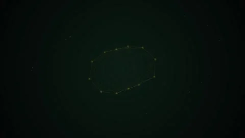 Abstract Rotating Plexus Sphere Formed by Connected Particles on Dark Backg.. Stock Footage 339925083
