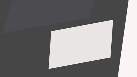 Abstract rotating skewed rectangles background in white and shades of grey Stock Footage 293474603