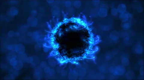 Abstract Rotating Sphere Animation - Loop Blue Video stock 51887118