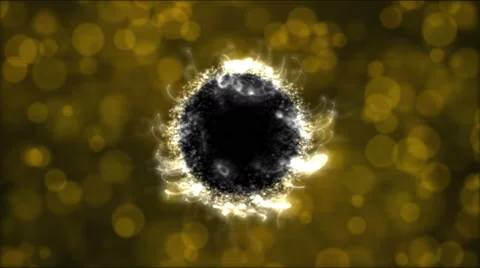 Abstract Rotating Sphere Animation - Loop Golden Stock Footage 51893183