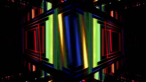 Abstract Rotating Squares Stock Footage 145747644