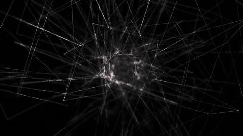 Abstract Rotation Circle Matrix Geometrical Lines Background Stock Footage 90516129