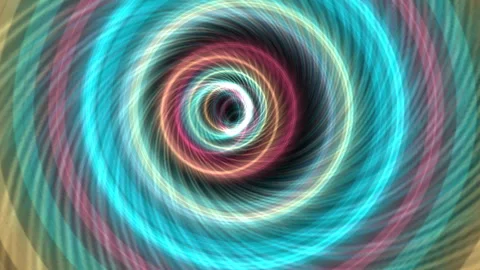 Abstract Rotational Light Patterns in Mesmerizing Colors and Vortex Design Video stock 306126465