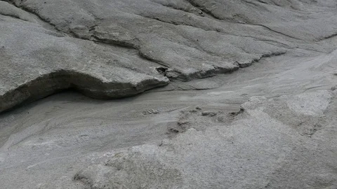 Abstract rough dry shape created by wind and water Stock Footage 113182292