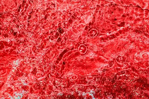 Abstract rough foamy water texture in red color Stock Illustration