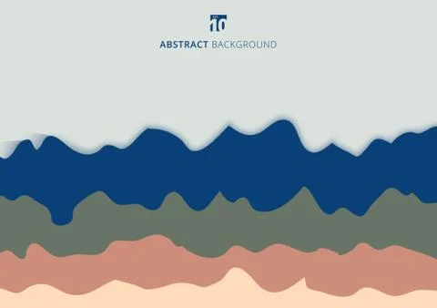 Abstract rough line or wave on white background with space for your text Stock Illustration