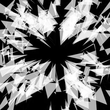 Abstract rough, shattered texture. Edgy, angular pattern. Pointy random, chao イラスト素材