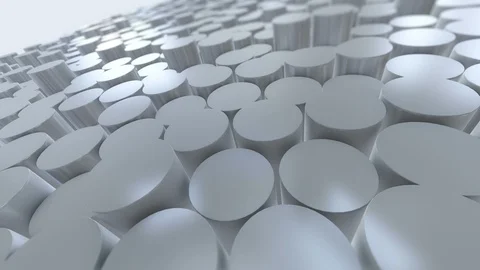 Abstract Round 3d Background Random Motion, Metal Animation 4k Stock Footage 107528059