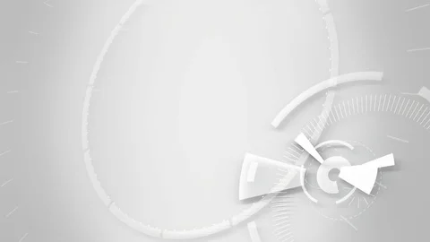 Abstract round animation, hi-tech background. Futuristic Sci-Fi HUD effect. Vidéo 79703880