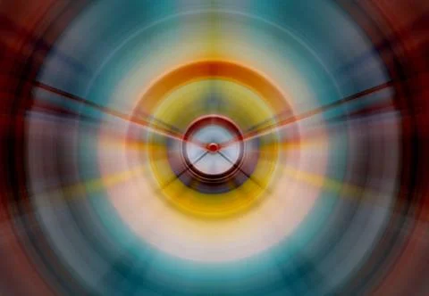 Abstract round background. Circles from the center point. Image of divergi... Foto stock