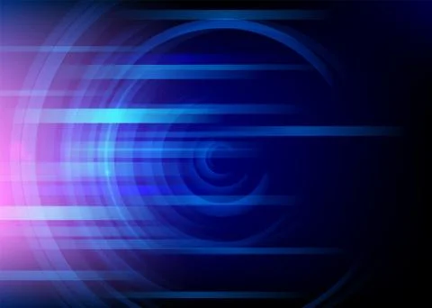 Abstract round blue background. Minimal fluid design, vector illustration Stock Illustration