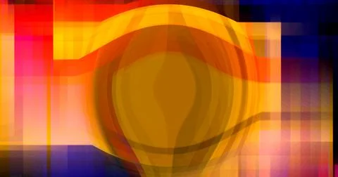 Abstract Round Crystal Ball Pattern In Center Background Wallpaper Lines Stock Illustration