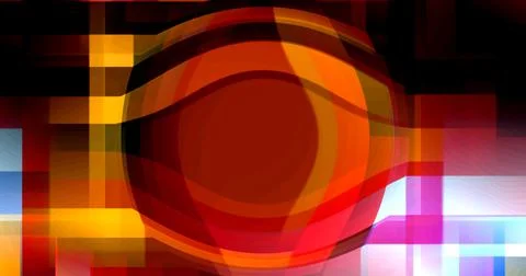 Abstract Round Crystal Ball Pattern In Center Background Wallpaper Lines Stock Illustration
