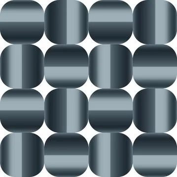 Abstract round cube shapes seamless vector pattern Illustrazione stock
