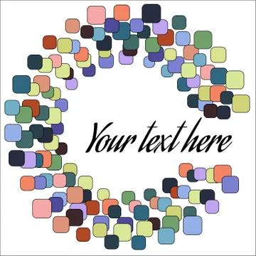 Abstract Round Form of Vector Bubbles Illustrazione stock