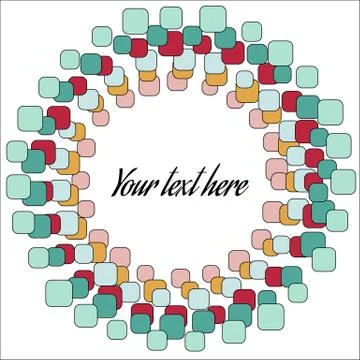 Abstract Round Form of Vector Bubbles Stock Illustration