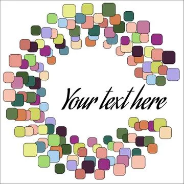 Abstract Round Form of Vector Bubbles Stock Illustration