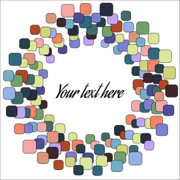 Abstract Round Form of Vector Bubbles Stock Illustration