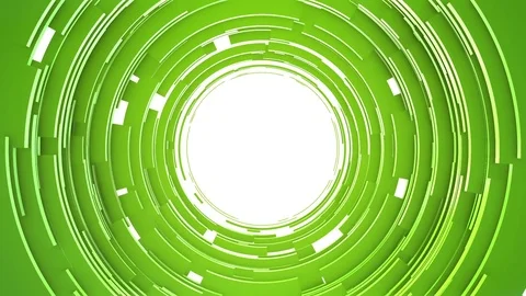 Abstract round geometric background with moving circle tunnel Stock-Footage 84934568