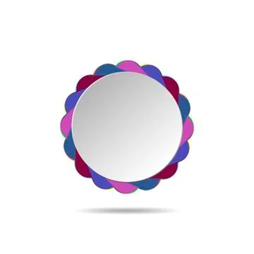 Abstract round icon - vector illustration. Stock Illustration