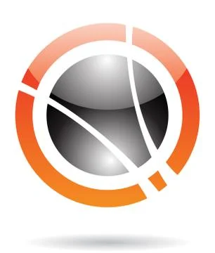 Abstract round logo icon Stock Illustration