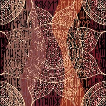 Abstract round mandala pattern Stock-Illustration