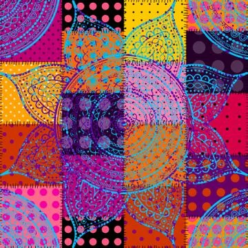 Abstract round mandala pattern Stock-Illustration