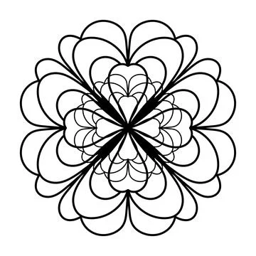 Abstract round mandala pattern. Ornamental arabesque. Vector design element. Stock Illustration