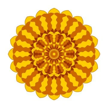 Abstract round mandala pattern. Ornamental arabesque. Vector design element. Illustrazione stock