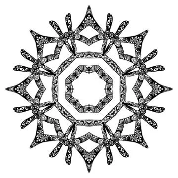 Abstract round pattern Illustrazione stock