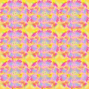 Abstract round pattern multicolored in squares Stock Illustration