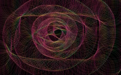 Abstract round plexus - - vector illustration Stock Illustration