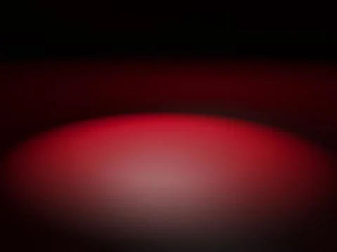 Abstract round red spot light background ,Stage backdrop . 3D rendering. Illustrazione stock