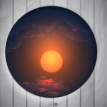 Abstract Round Shape With Frame Abstract Round Shape With Frame. Vector Il... Stock Photos