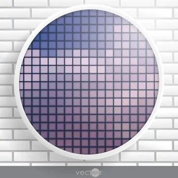 Abstract Round Shape With Frame Abstract Round Shape With Frame. Vector Il... Foto stock