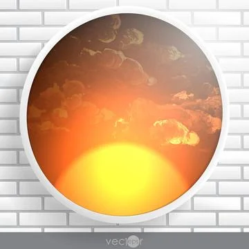 Abstract Round Shape With Frame Abstract Round Shape With Frame. Vector Il... Stock Photos