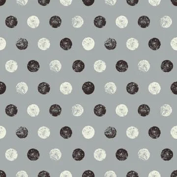 Abstract Round Shapes Seamless Pattern Stock Illustration