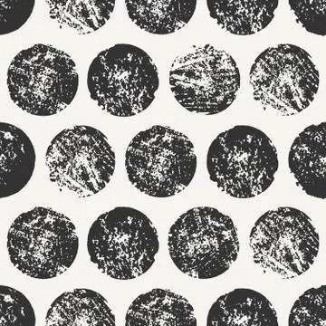 Abstract Round Shapes Seamless Pattern Illustrazione stock