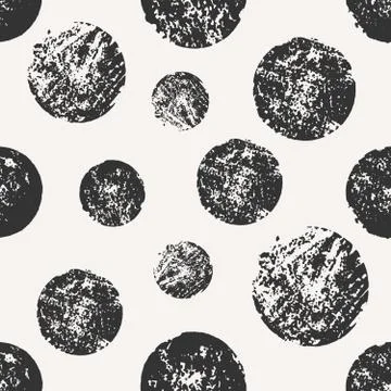 Abstract Round Shapes Seamless Pattern Stock Illustration
