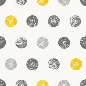 Abstract Round Shapes Seamless Pattern Stock Illustration