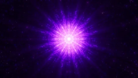 Abstract round sphere of shiny pink and purple particles of magical glow Stock Footage 272771707