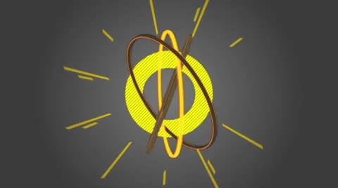 Abstract round vector clock shape Stock Footage 24233312