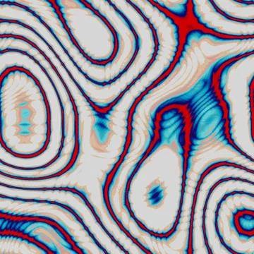 Abstract rounded background in blue, red and brown Stock Illustration